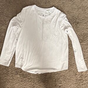 Athleta Classic White Long Sleeved Tee